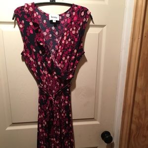 Floral print midi dress